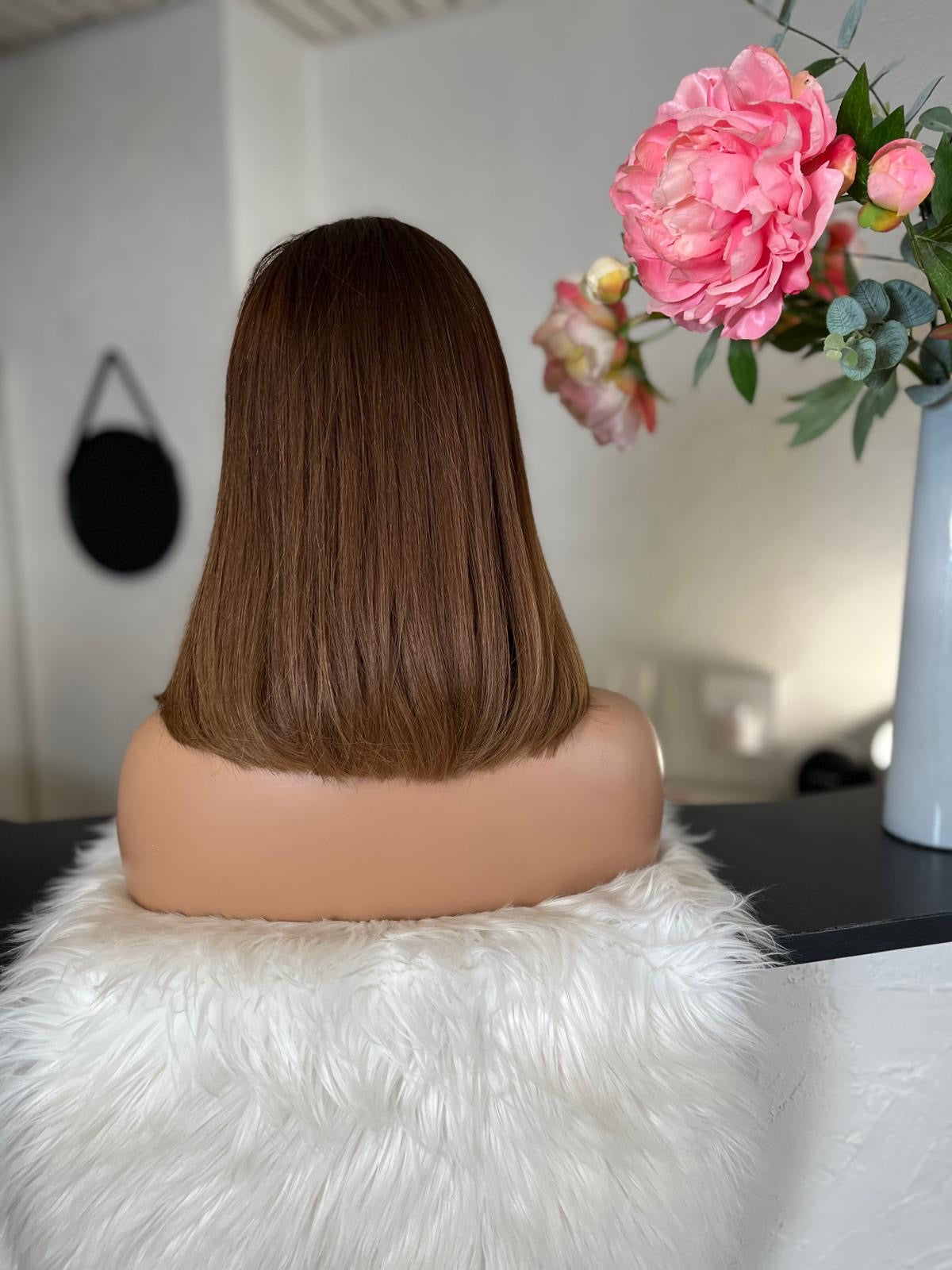 Anna - confort integral illusion + lace top / 14 inch / 150% Volume / european hair / small