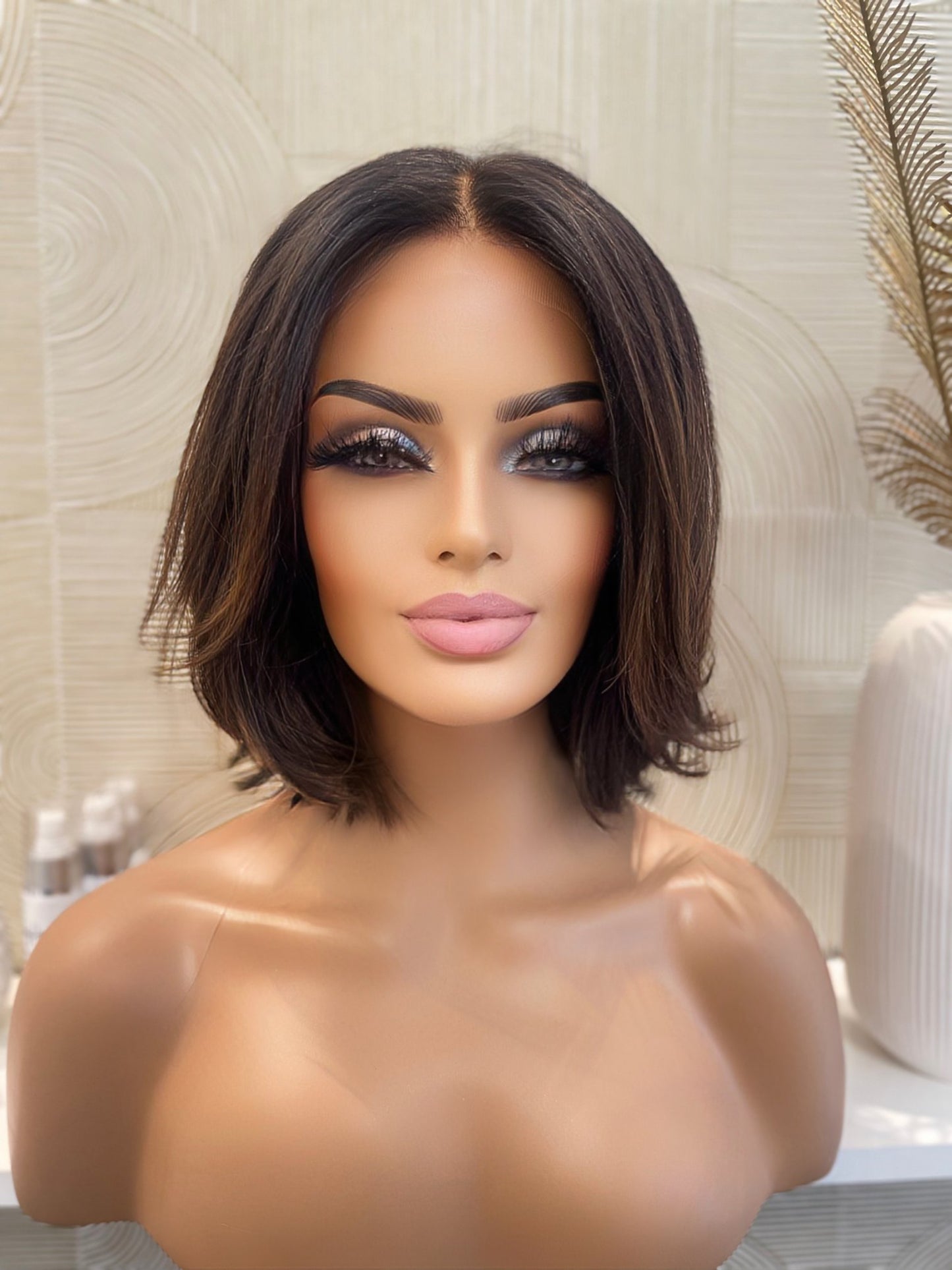 .Patricia - illusion integral + lace top / 10 inch / 150 % Volume / European hair