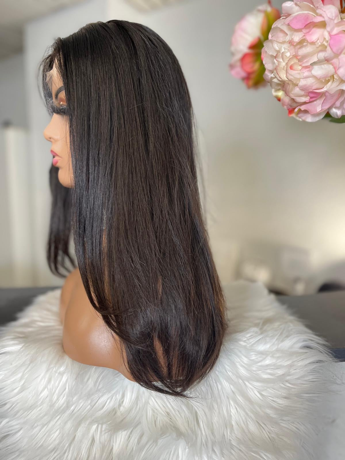 Ruby - confort integral illusion + lace top / 20 inch / 150% Volume / european hair / small