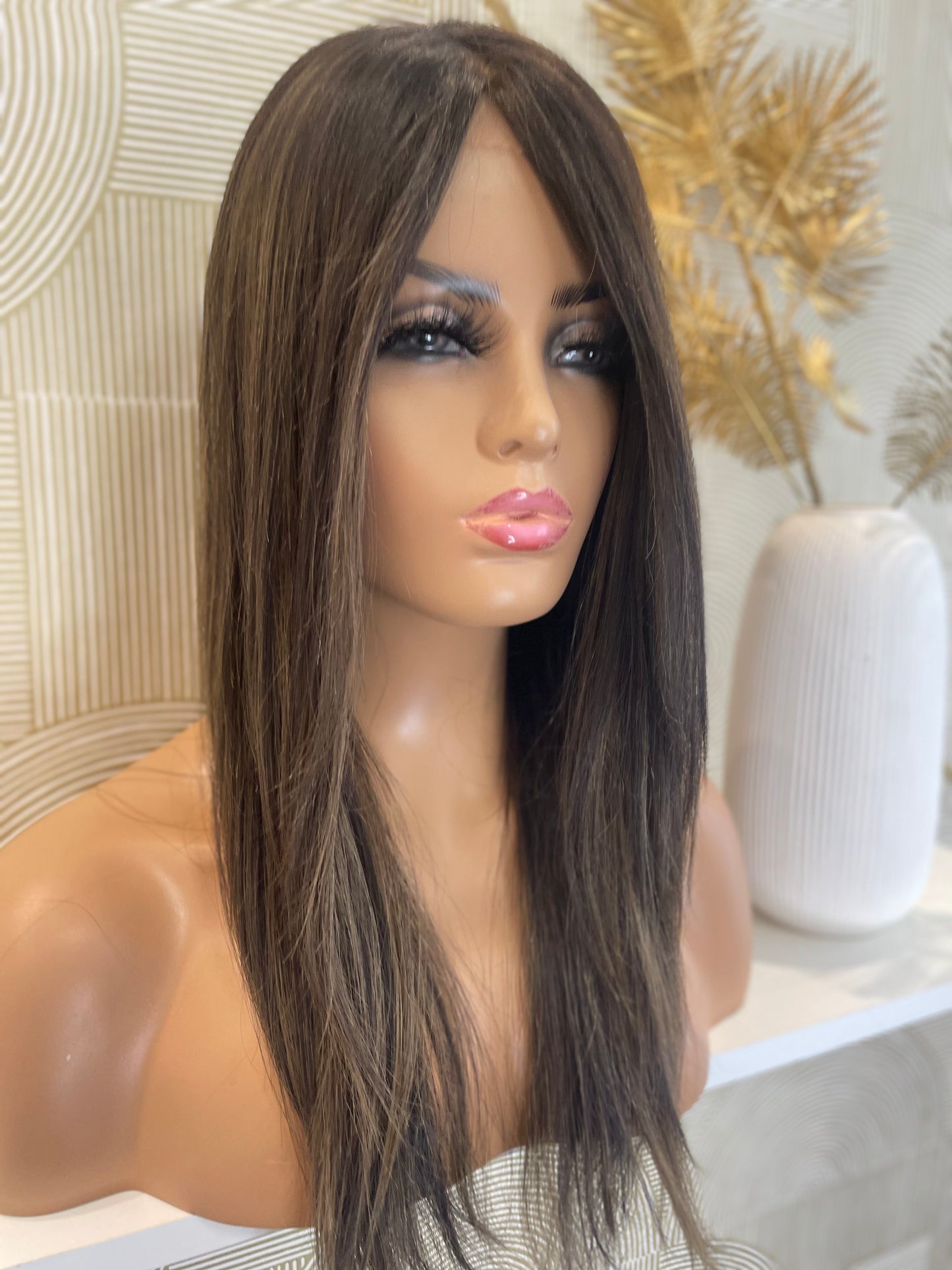 .Chyna - integral comfort / 20 inch / 130% volume / European natural wavy hair / Small