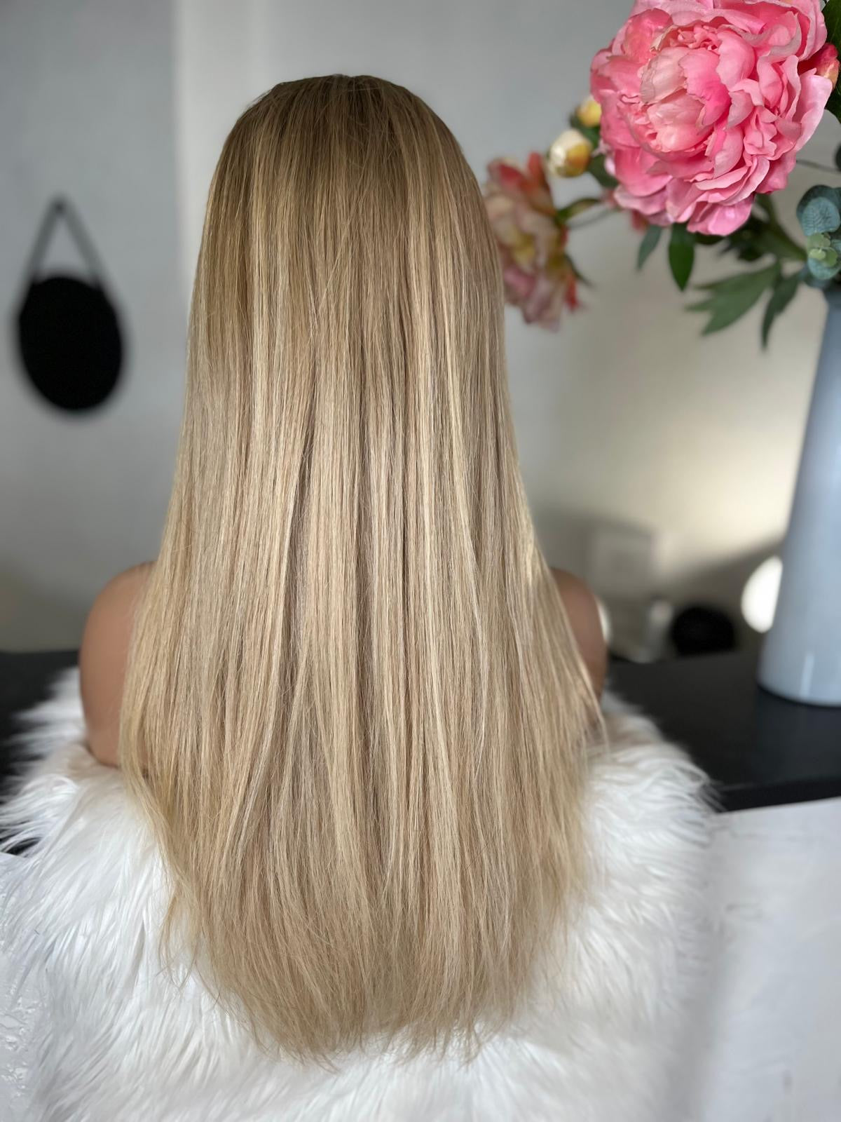 Tara - illusion integral + lace top / 26 inch / 150 % Volume / European hair / small