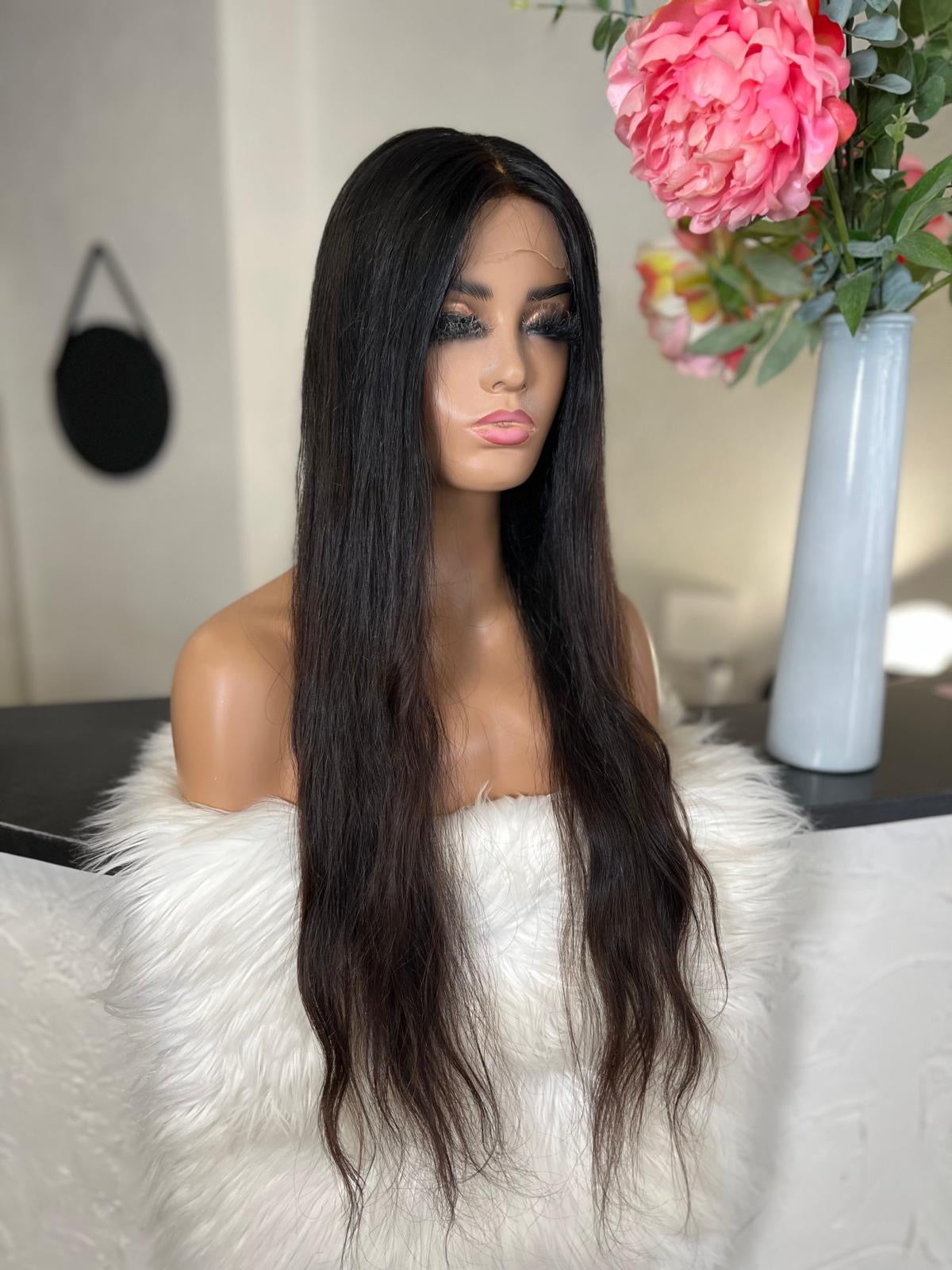 Gloria - Integral + lace top / 28 inch / 130 % Volume / european hair / small
