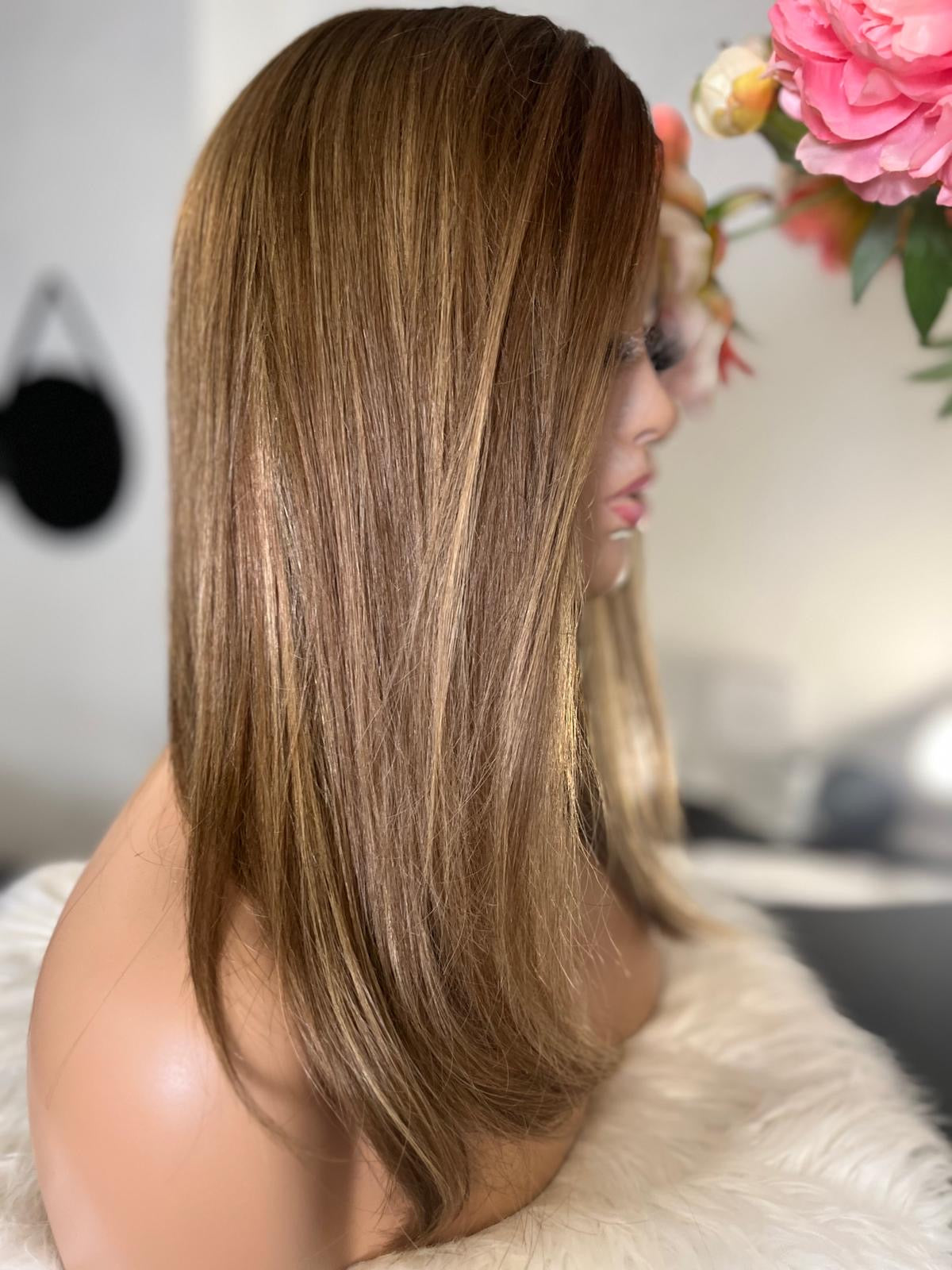 Sylvie - confort integral illusion + lace top / 16 inch / 150% Volume / european hair / small (Copie)