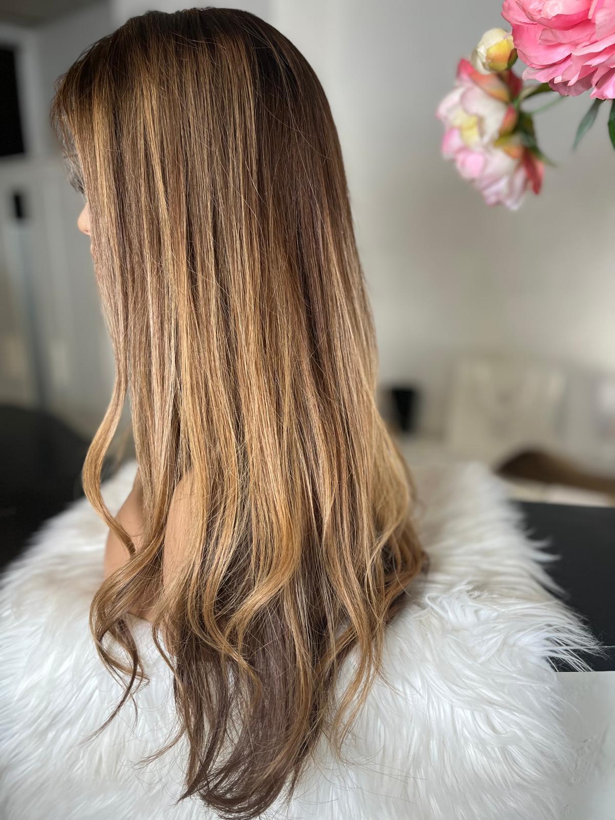 Rania - confort integral illusion + lace top / 22 inch / 150% Volume / european hair / small (Copie)