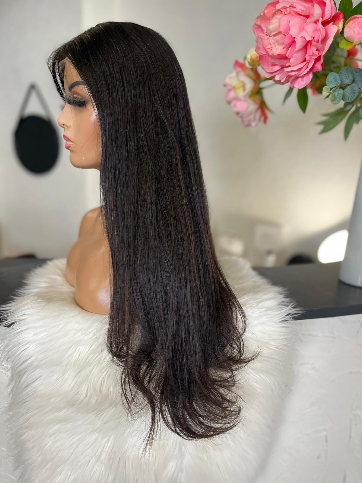 Gala - illusion integral + lace top / 24 inch / 150 % Volume / European hair