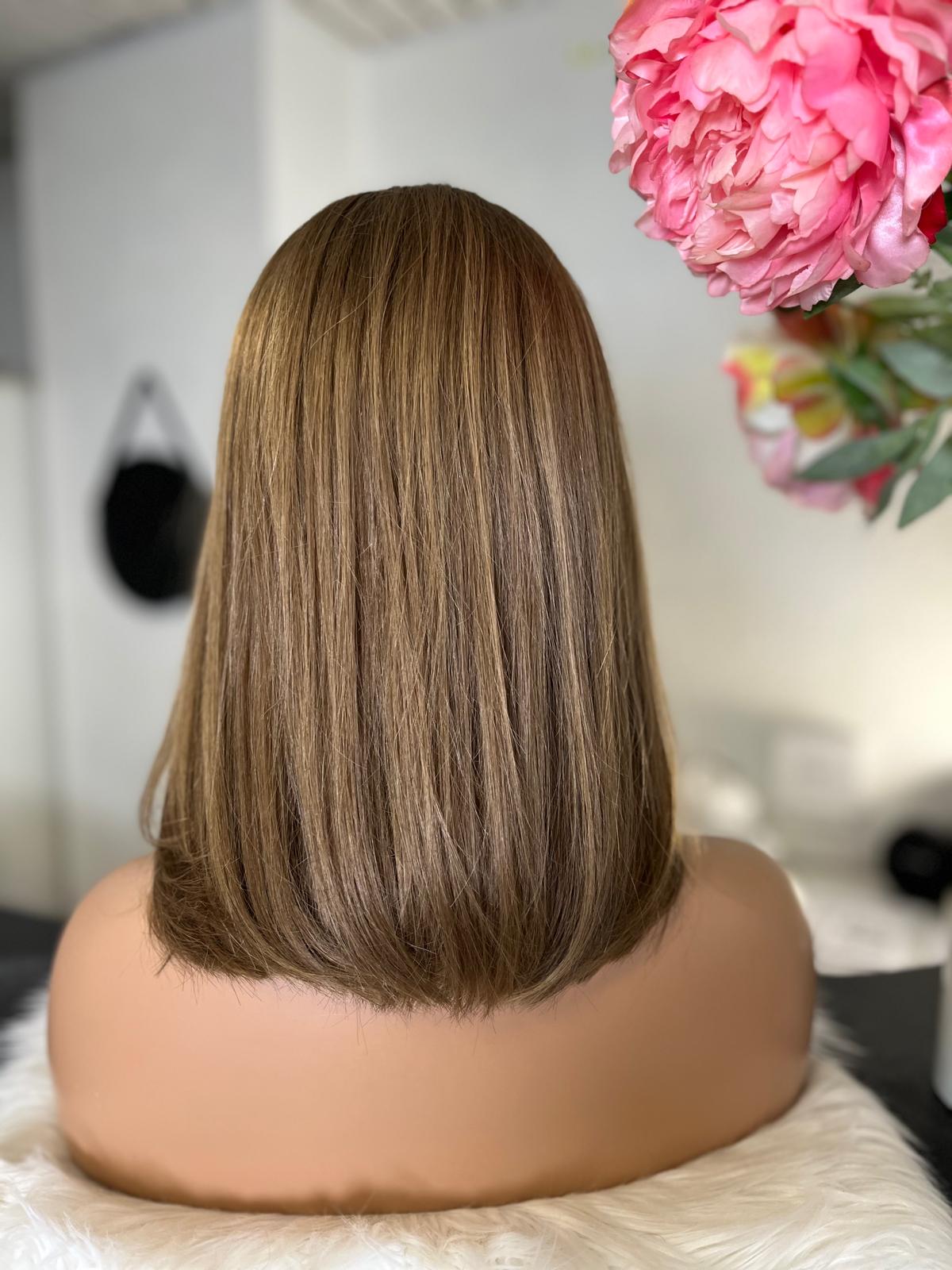 Clara - confort integral illusion + lace top / 14 inch / 150% Volume / european hair / small