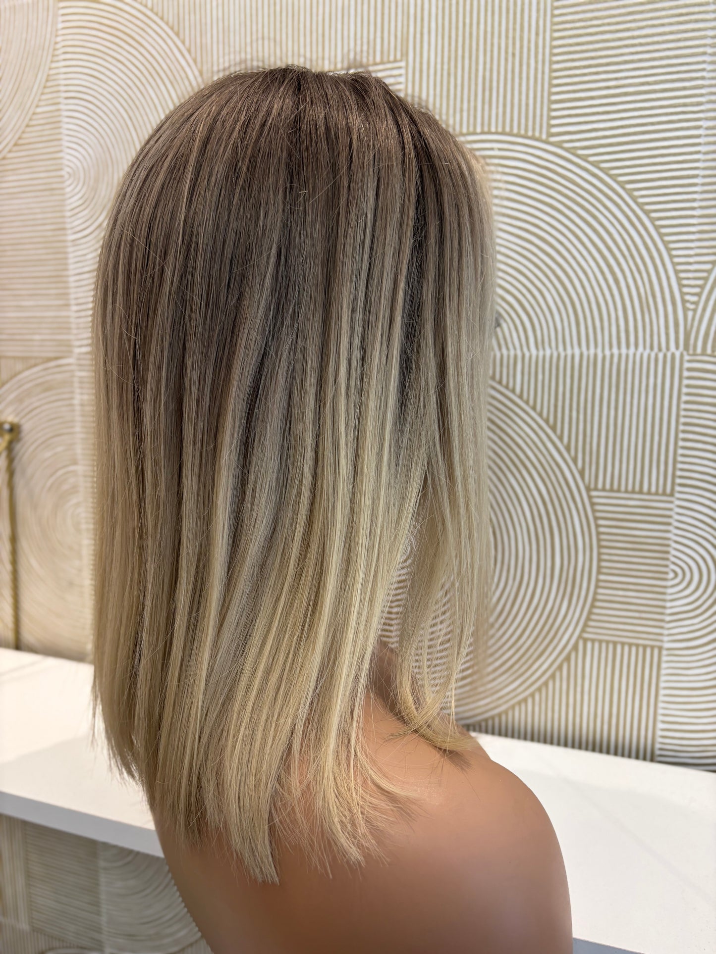 Julie - confort integral illusion + lace top / 12 inch / 150% Volume / european hair / small