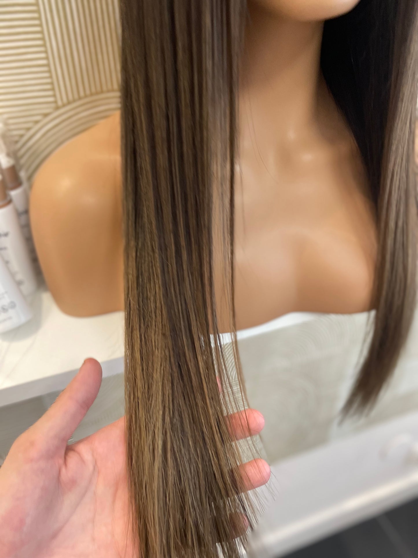 .naomie - illusion integral + lace top / 24 inch / 150 % Volume / European hair