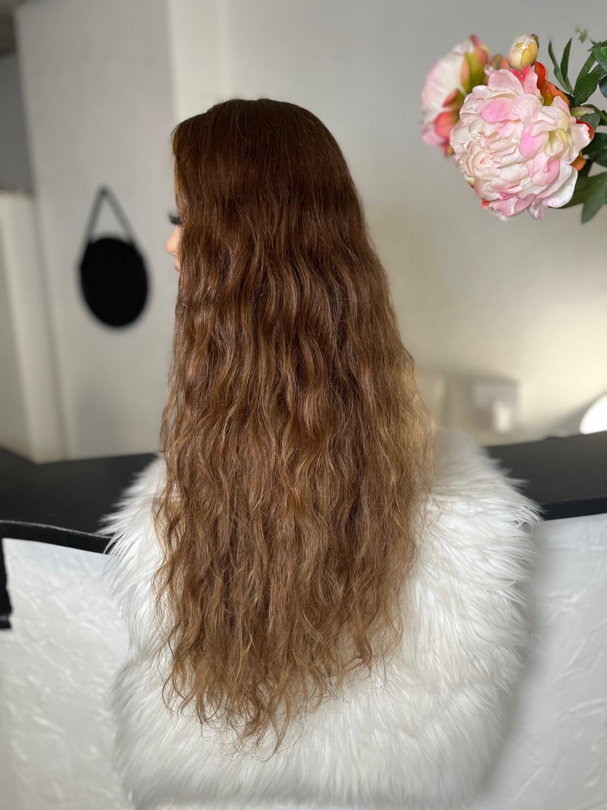 Wilma - Integral + lace top / 28 inch / 150 % Volume / mongolian hair / small (Copie)