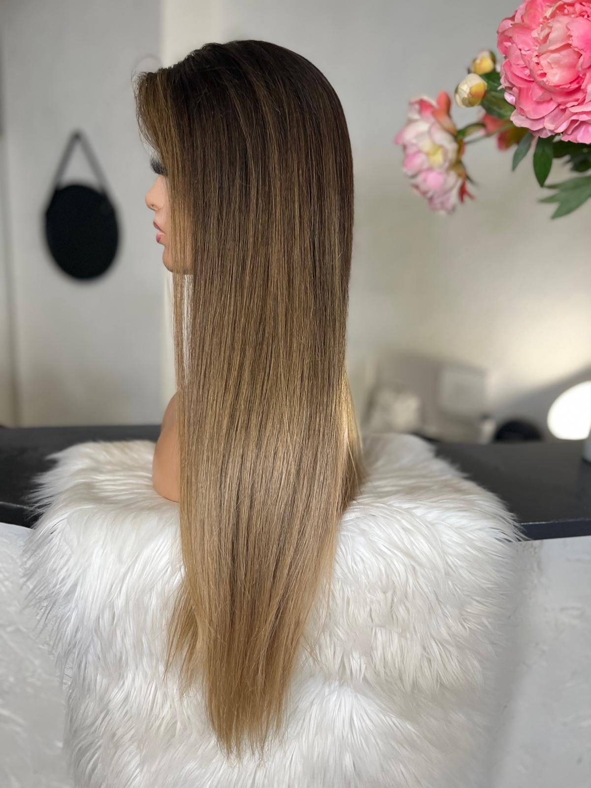 Ranelle - confort integral illusion + lace top / 28 inch / 180% Volume / european hair / small (Copie)