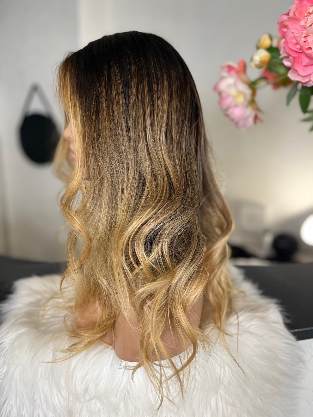 Charline - confort integral illusion + lace top / 20 inch / 150% Volume / european hair / small (Copie) (Copie) (Copie)