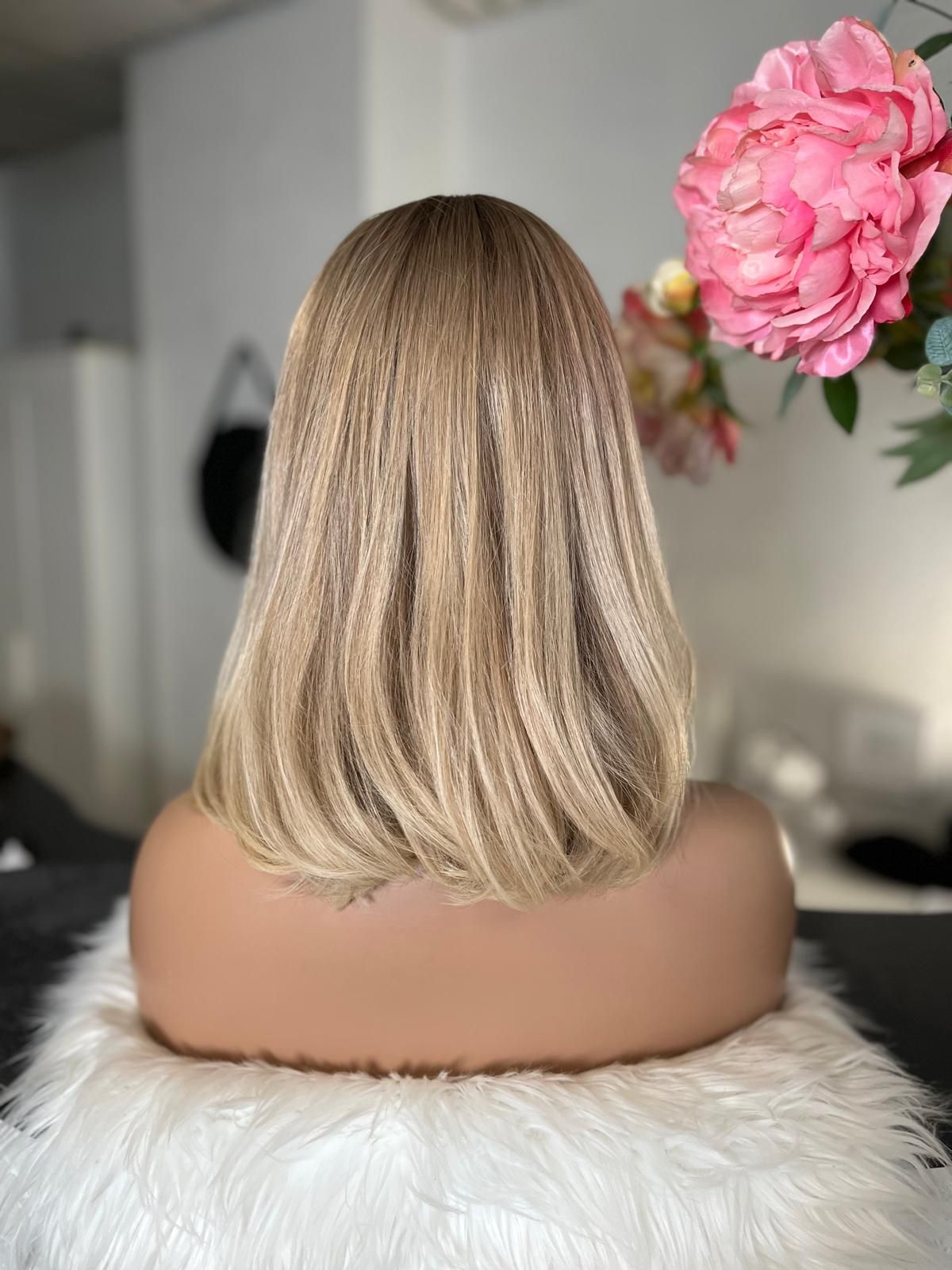 Coralie -  confort integral illusion + lace top / 14 inch / 150% Volume / european hair / small