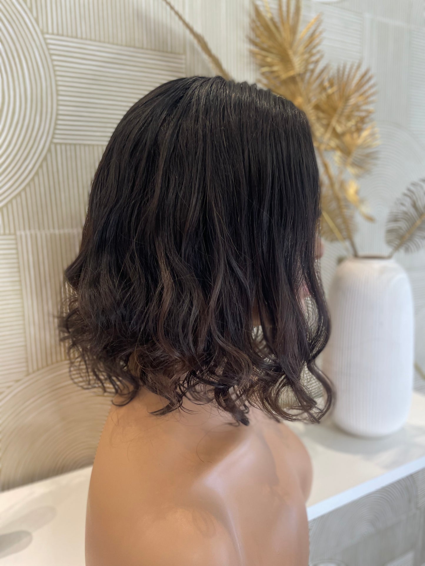 .Diana - Full front lace top 3"x 4" / 12 inch / 150% Volume / european Hair/ natural wavy