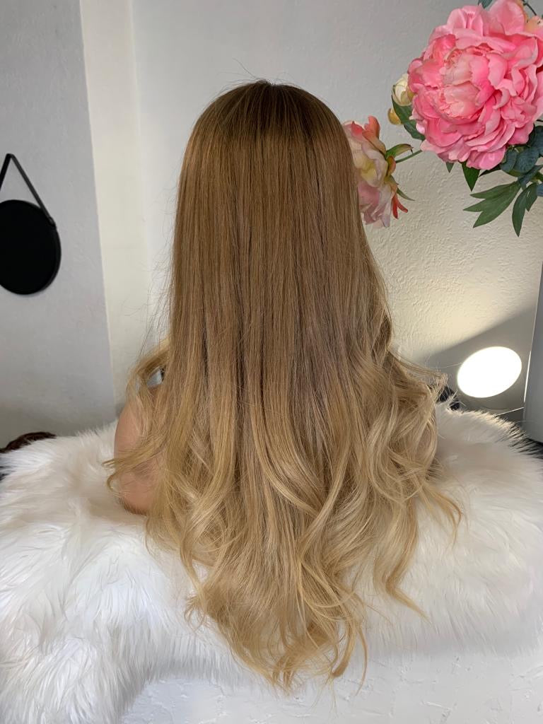 Elodie - illusion integral + lace top / 24 inch / 150 % Volume / European hair / xs