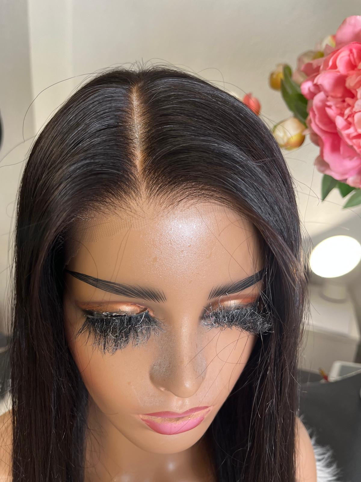 Carmen - illusion integral + lace top / 26 inch / 150 % Volume / European hair / small