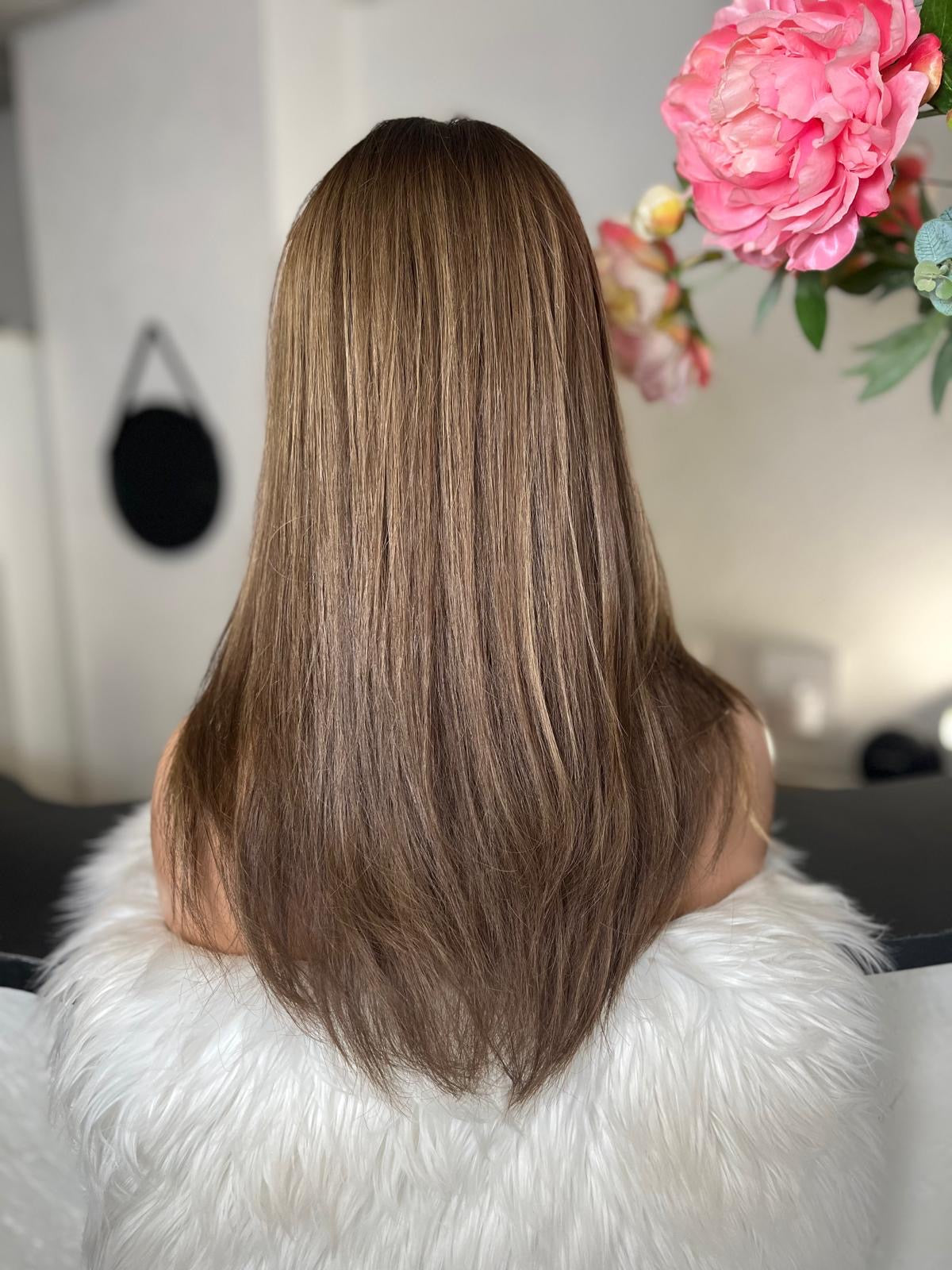 Virginie - confort integral illusion + lace top / 18 inch / 150% Volume / european hair / small