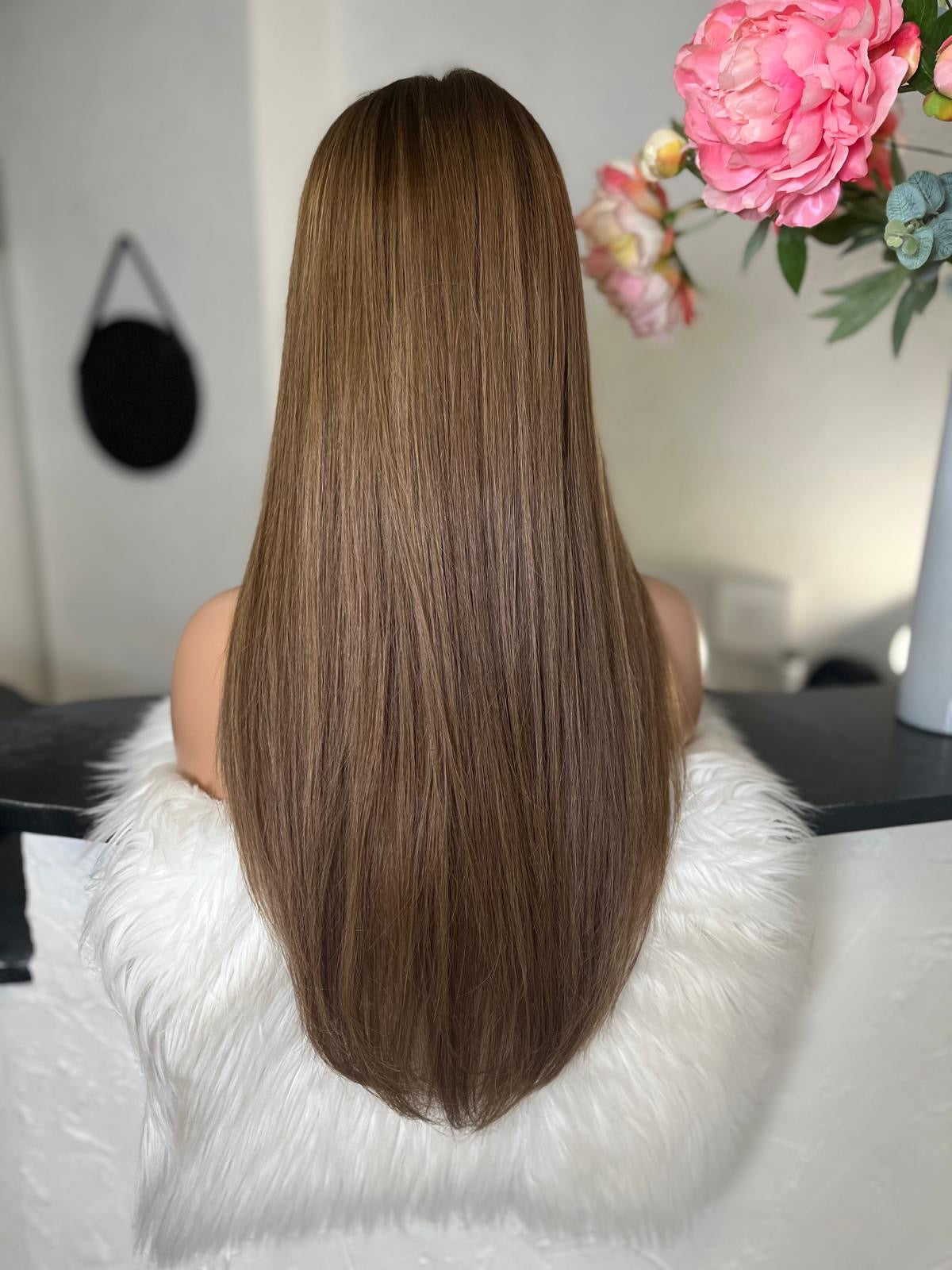 Ivana - confort integral illusion + lace top / 26 inch / 150% Volume / european hair / small