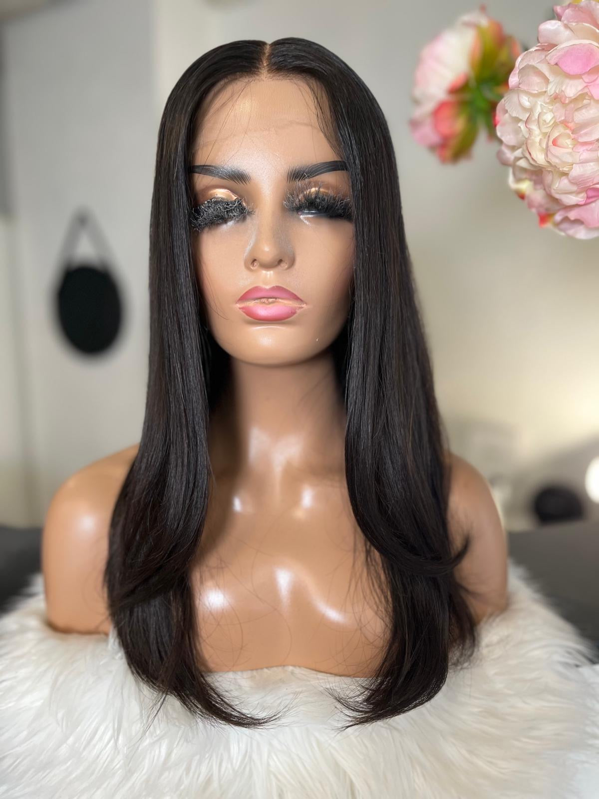 Ruby - confort integral illusion + lace top / 20 inch / 150% Volume / european hair / small