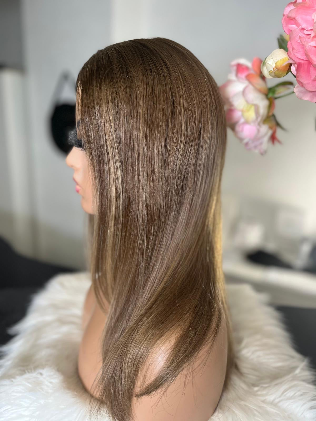 Sylvie - confort integral illusion + lace top / 16 inch / 150% Volume / european hair / small (Copie)