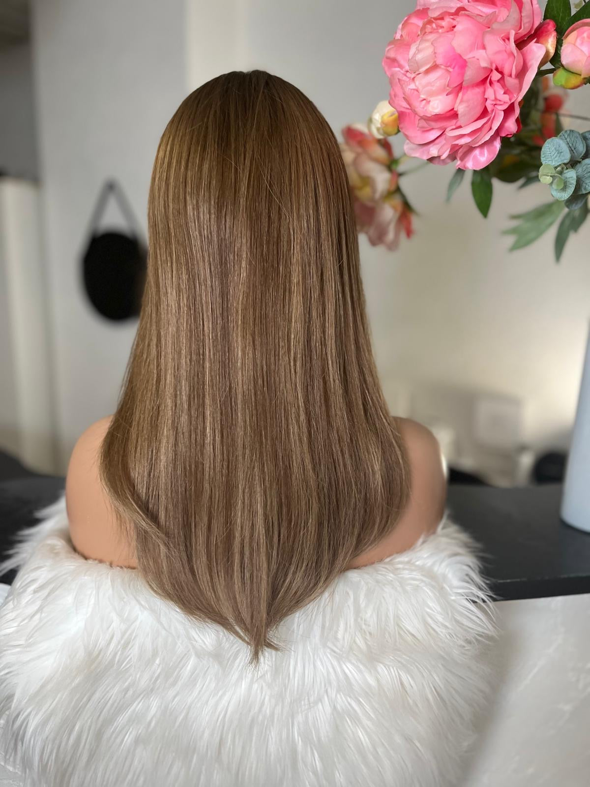 Sylvie - confort integral illusion + lace top / 16 inch / 150% Volume / european hair / small (Copie)