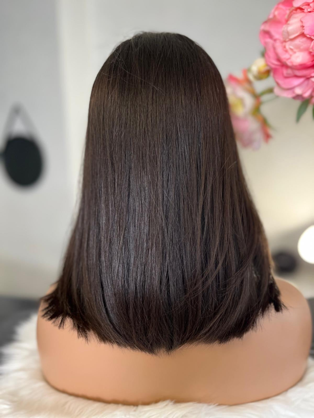 Ramona - confort integral illusion + lace top / 14 inch / 150% Volume / european hair / small