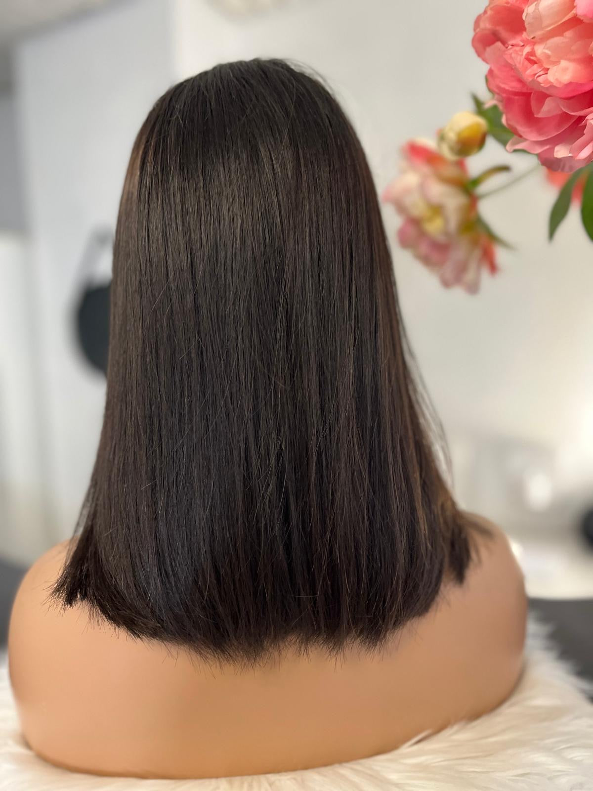 Sylvia - confort integral illusion + lace top / 14 inch / 150% Volume / european hair / small
