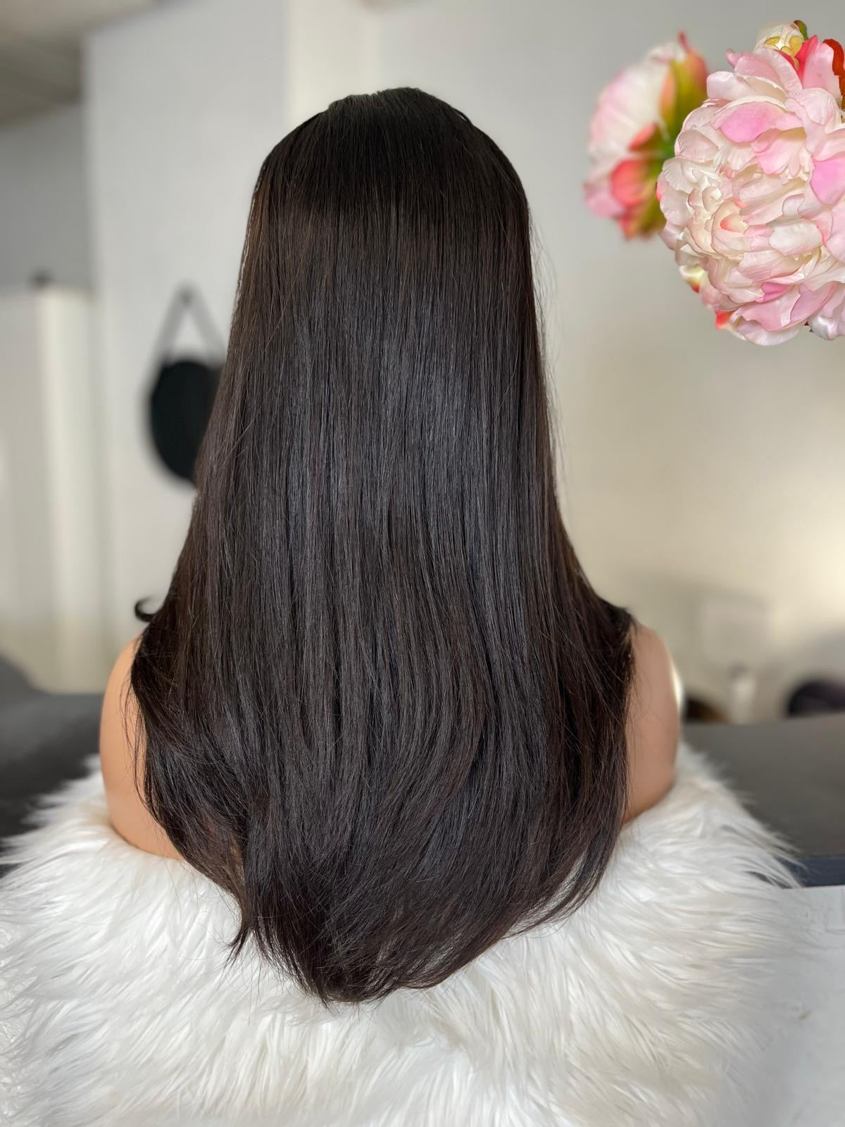 Ruby - confort integral illusion + lace top / 20 inch / 150% Volume / european hair / small