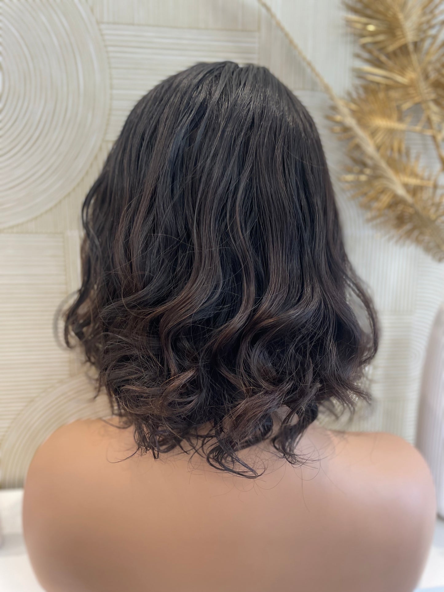 .Diana - Full front lace top 3"x 4" / 12 inch / 150% Volume / european Hair/ natural wavy