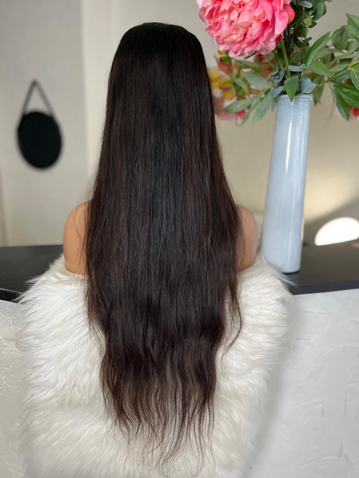 Gloria - Integral + lace top / 28 inch / 130 % Volume / european hair / small