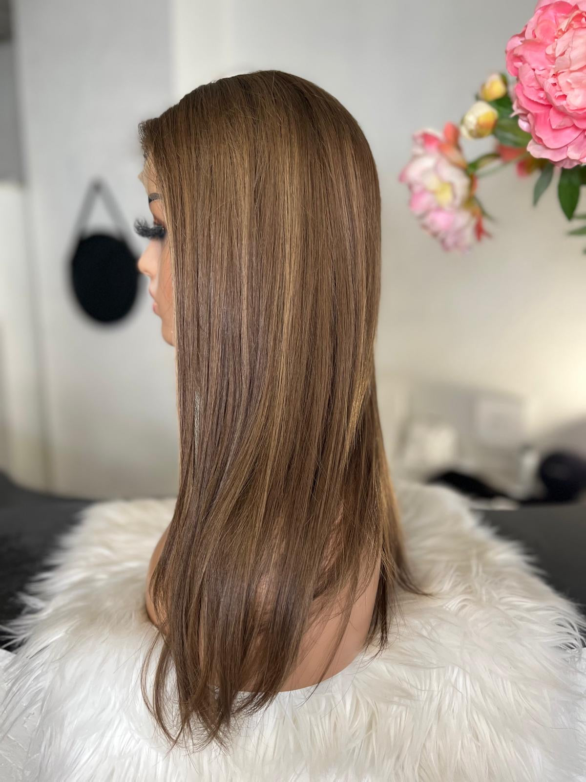 Karine - confort integral illusion + lace top / 20 inch / 150% Volume / european hair / small (Copie)