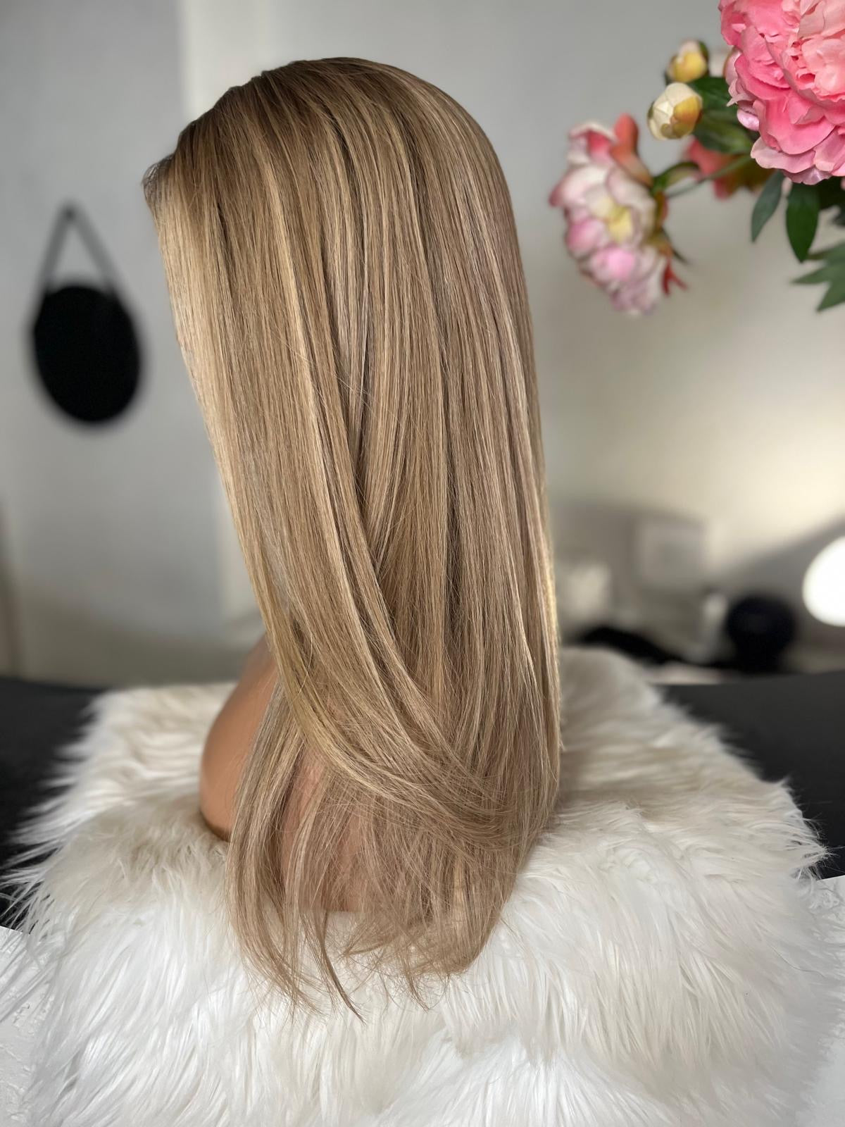 Lara - confort integral illusion + lace top / 20 inch / 150% Volume / european hair / small (Copie) (Copie)