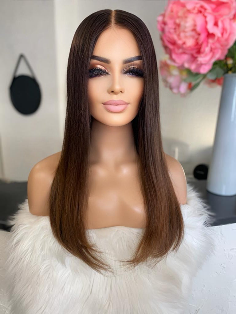 Anita - integral illusion + lace top / 20 inch / 130% Volume / european hair