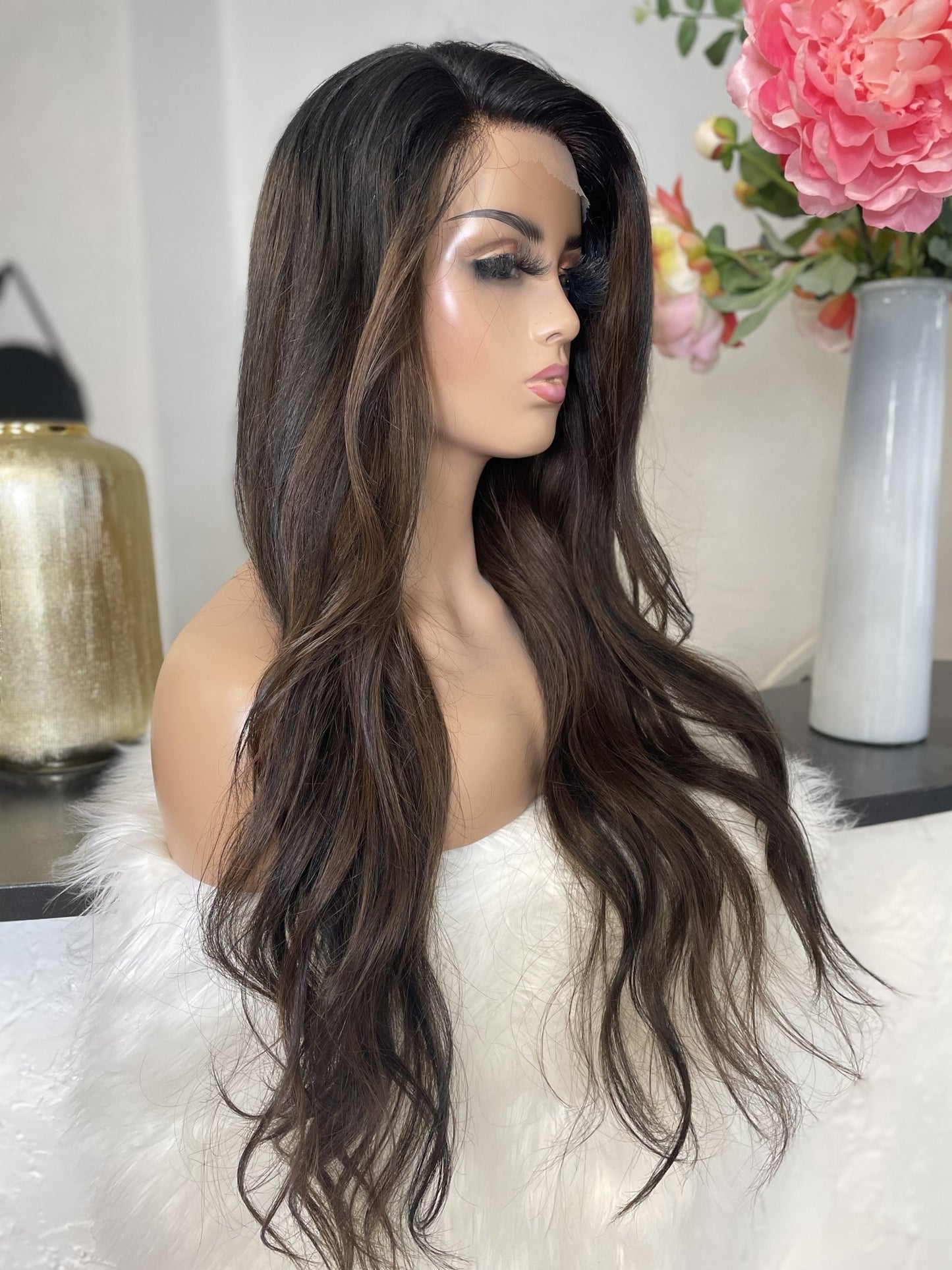 Alopecia Medical wigs full lace front lace human hair perruque cheveux naturels perucken