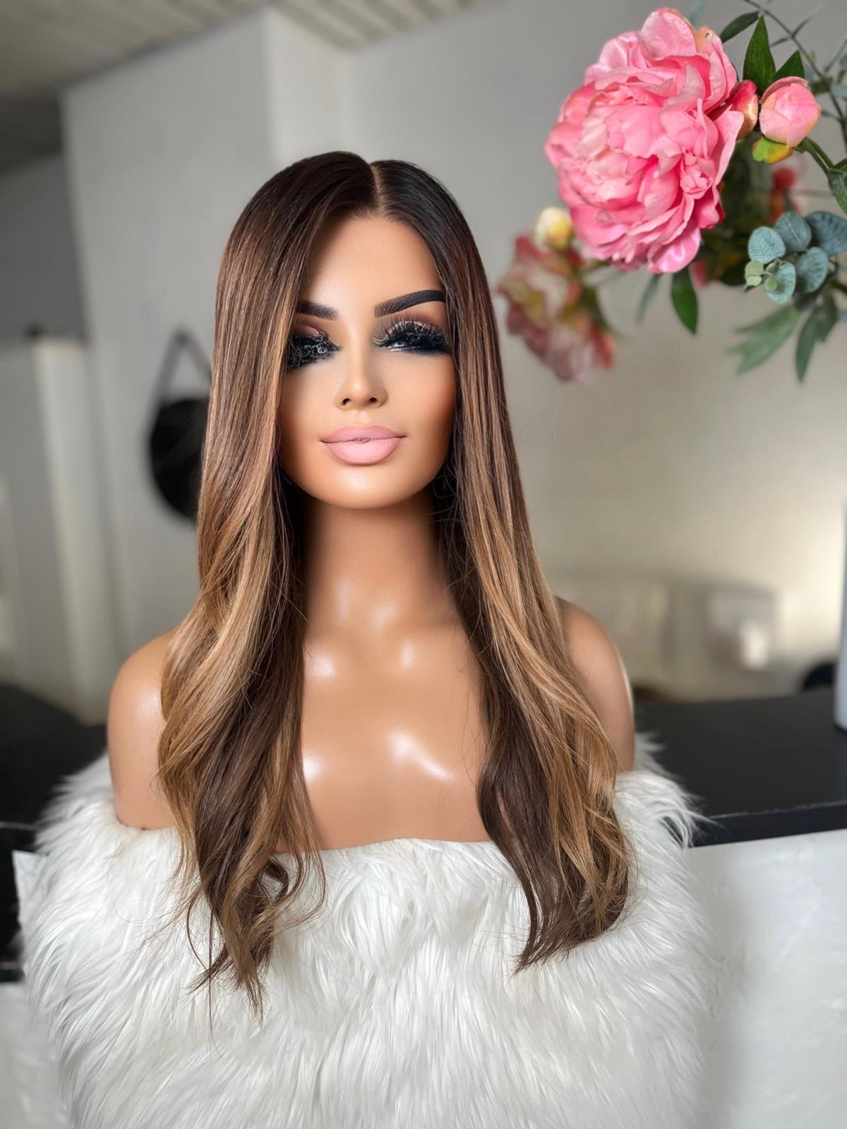Rania  -  confort integral illusion + lace top / 22 inch / 150% Volume / european hair / small (Copie)