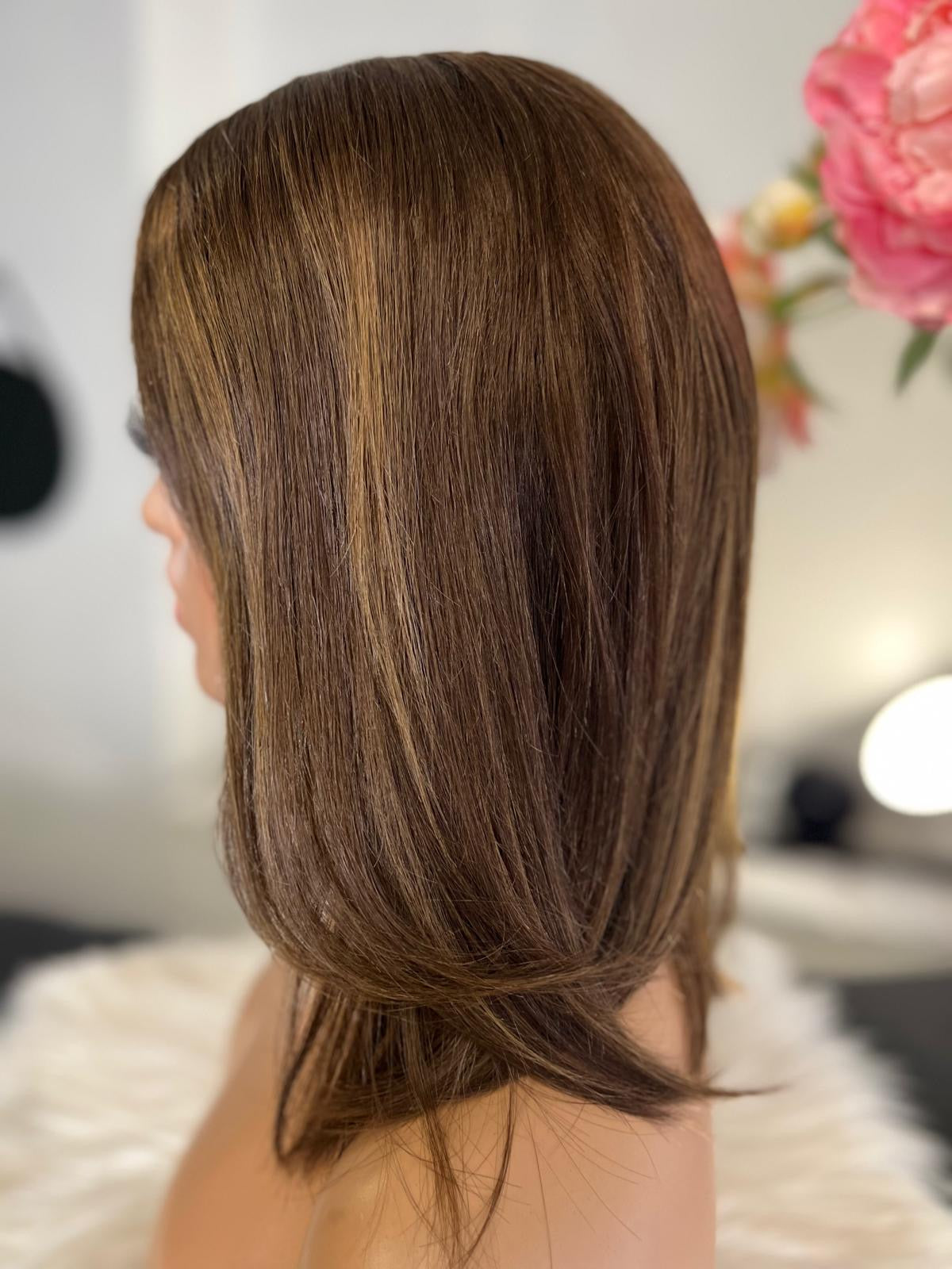 Berenice  -  confort integral illusion + lace top / 14 inch / 150% Volume / european hair / small