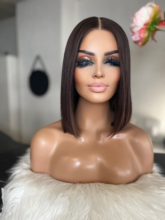 Barbara  -  confort integral illusion + lace top / 14 inch / 150% Volume / european hair / small