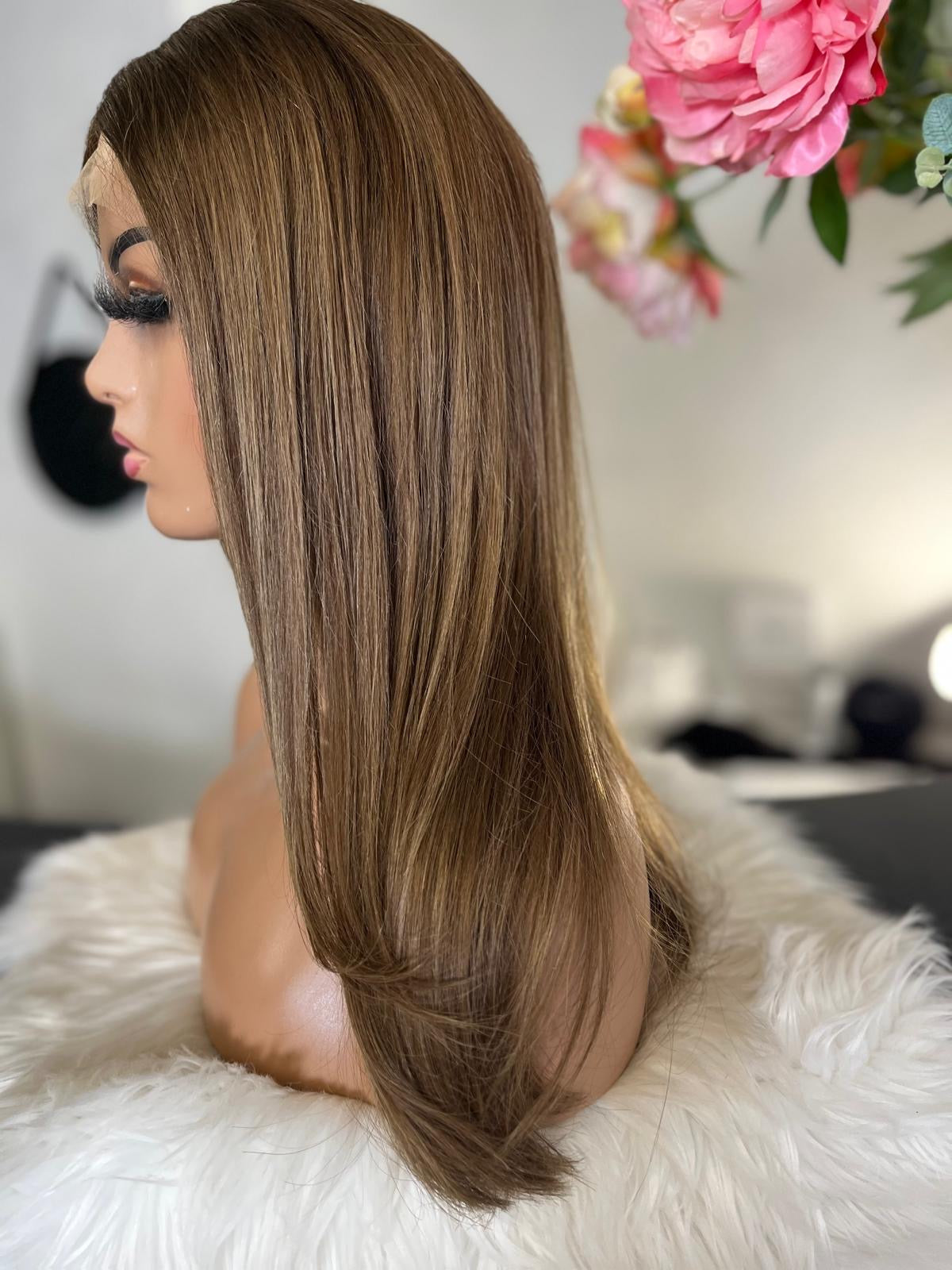 Fanny -  confort integral illusion + lace top /20 inch  / 150% Volume / european hair / small