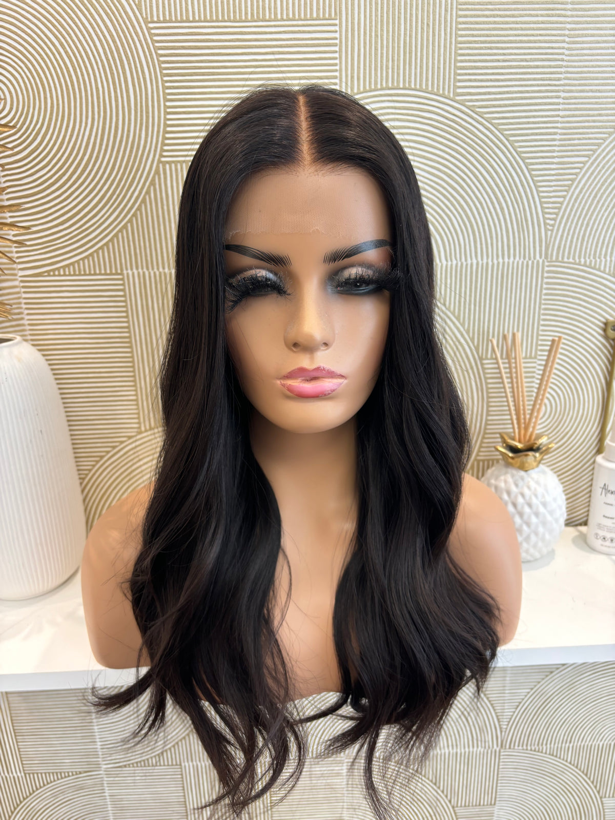 Fanny  -  confort integral illusion + lace top / 22 inch / 150% Volume / european hair / small