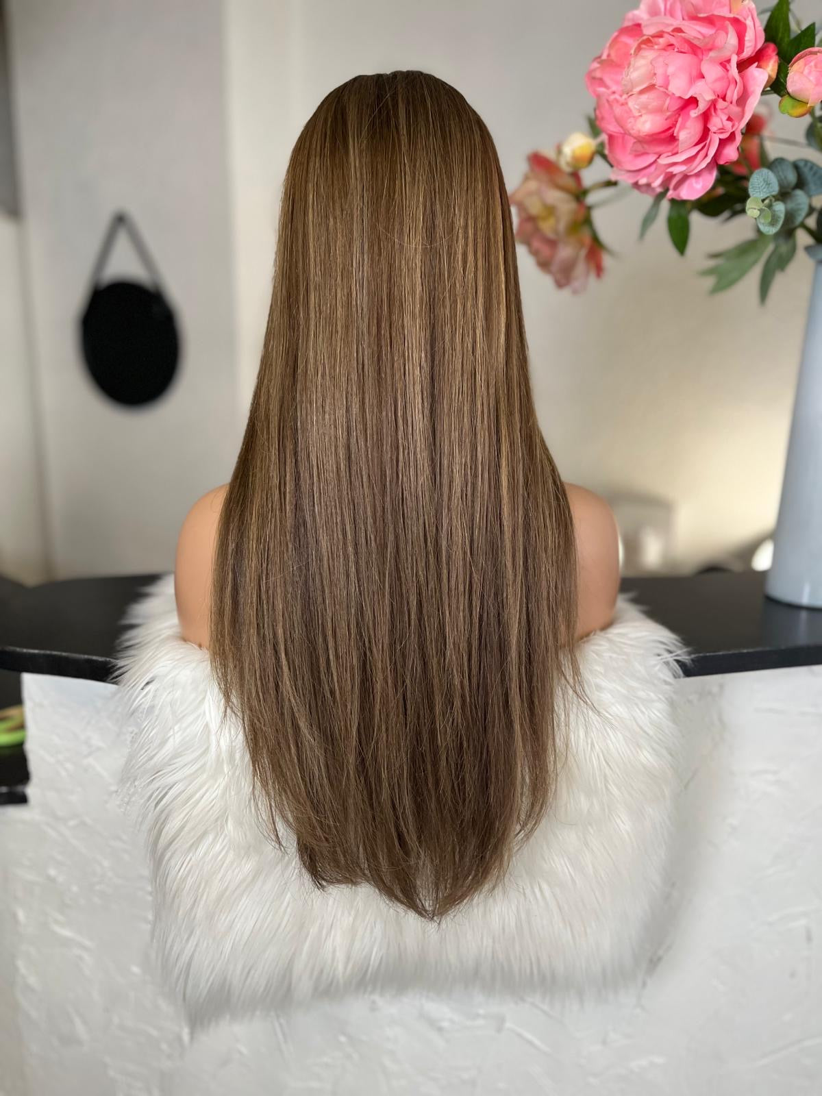 Mandy  -  confort integral illusion + lace top / 26 inch / 150% Volume / european hair / small (Copie)