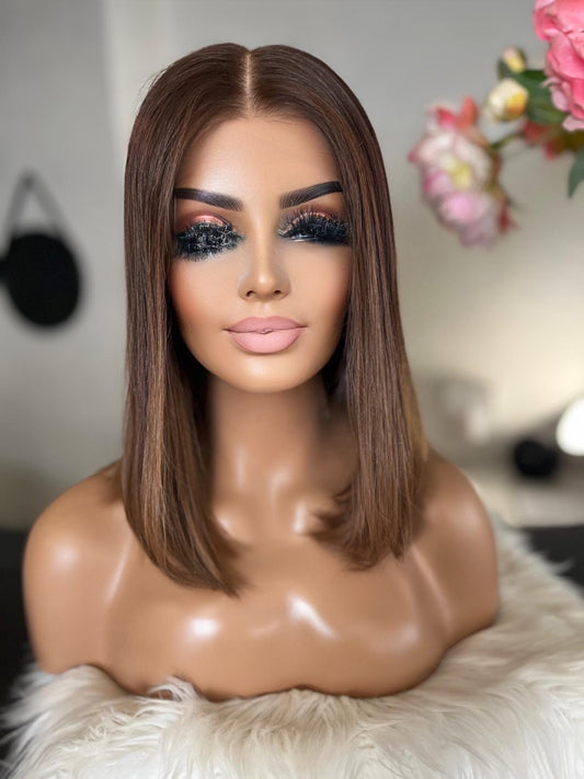 Anna  -  confort integral illusion + lace top / 14 inch / 150% Volume / european hair / small