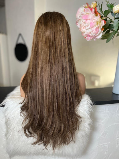 Johanna - Integral + lace top  / 26 inch / 150 % Volume / mongolian hair / small