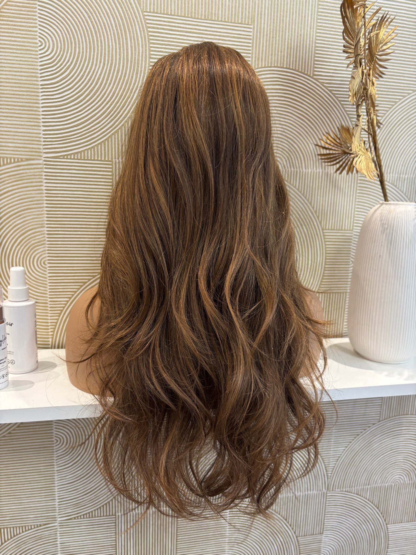 Cécile - Integral + lace top  / 24 inch / 150 % Volume / russian hair / small