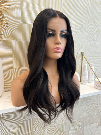 Fanny  -  confort integral illusion + lace top / 22 inch / 150% Volume / european hair / small