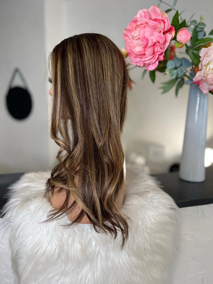 Fiona  -  confort integral illusion + lace top / 20 inch / 150% Volume / european hair / small