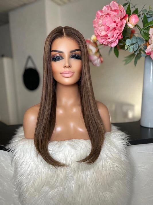 Clarisse   -  confort integral illusion + lace top / 24 inch / 150% Volume / european hair / small