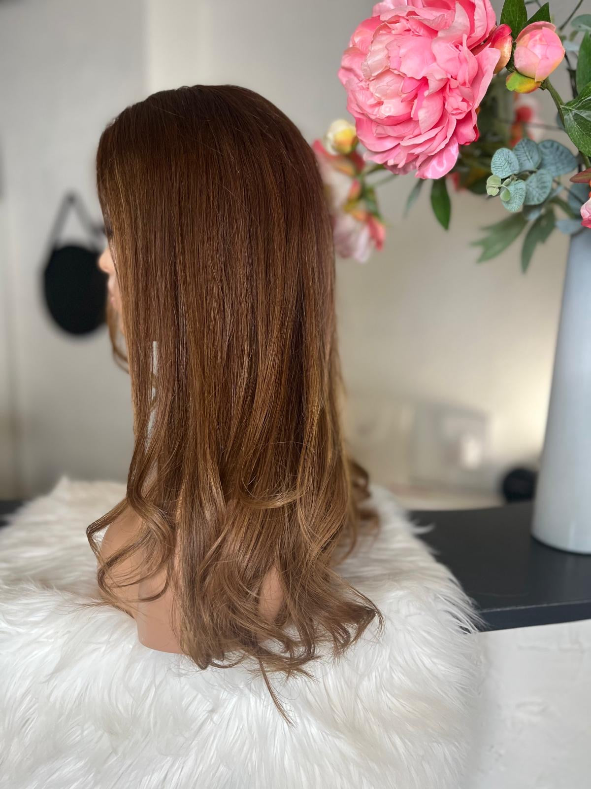 Louise  -  confort integral illusion + lace top / 22 inch / 150% Volume / european hair / small