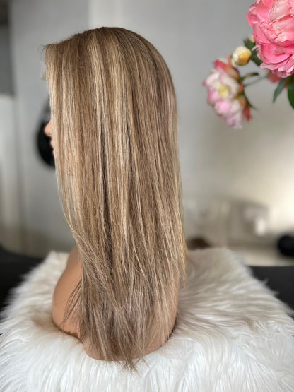 Ursula  -  confort integral illusion + lace top / 20 inch / 150% Volume / european hair / small