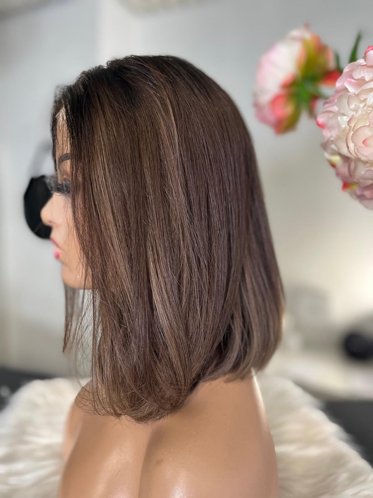 Fanny  -  confort integral illusion + lace top / 14 inch / 150% Volume / european hair / small