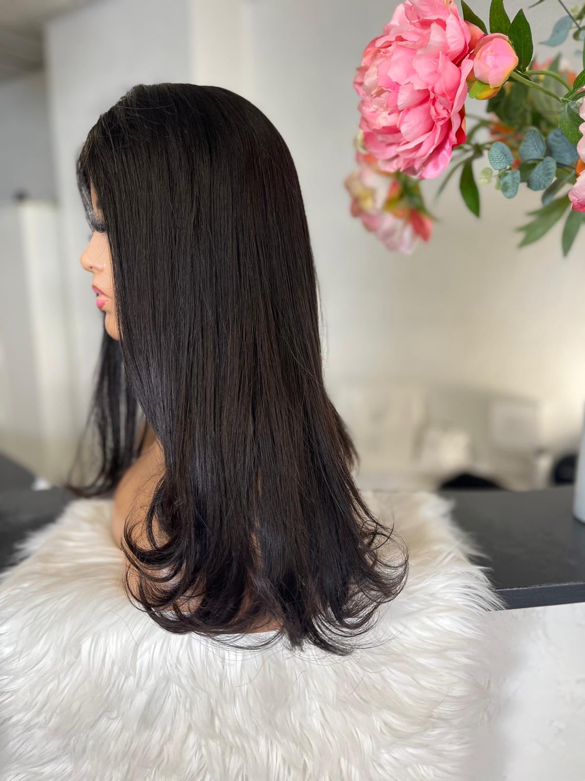 Dania  -  confort integral illusion + lace top / 16 inch / 150% Volume / european hair / small