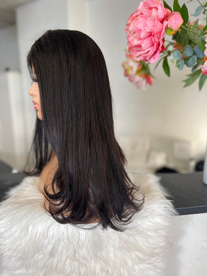 Dania  -  confort integral illusion + lace top / 16 inch / 150% Volume / european hair / small